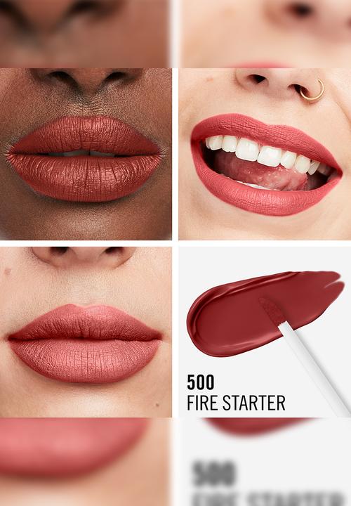 Rimmel - Lasting Mega Matte Liquid Lipstick - 500 - Fire Starter
