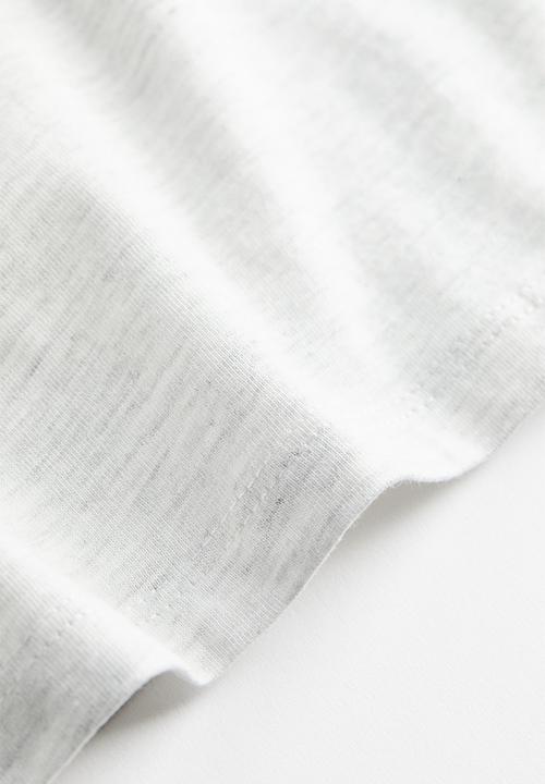 H&M - T-shirt - light grey marl long beach