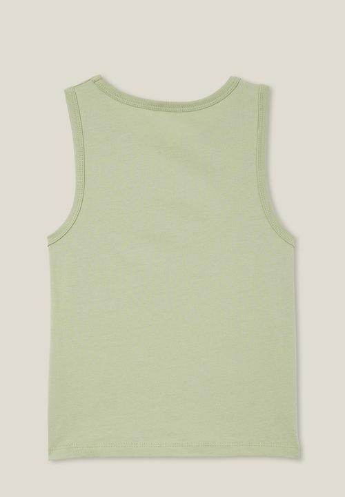 Cotton On - Olsen tank - gumnut green/brazil