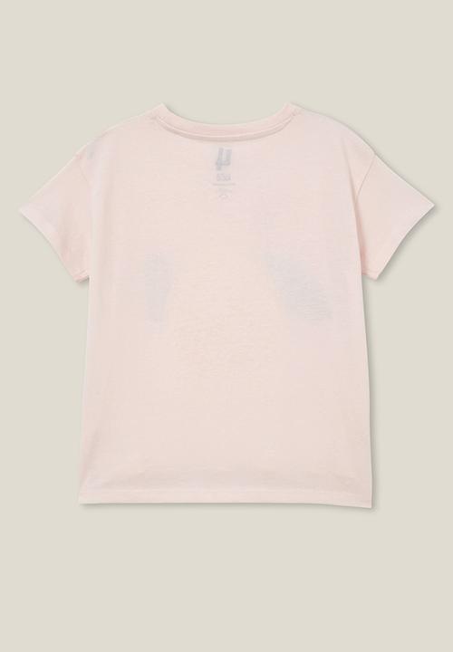 Cotton On - Poppy short sleeve print tee - crystal pink/la limon