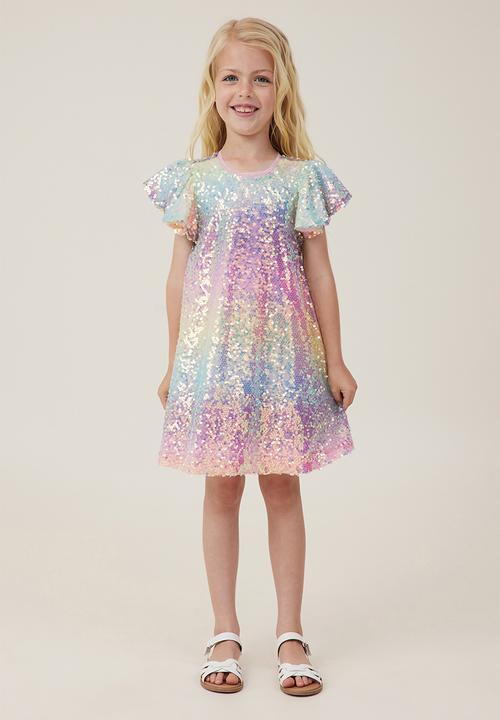 Cotton On - Stella dress up dress - rainbow gradient