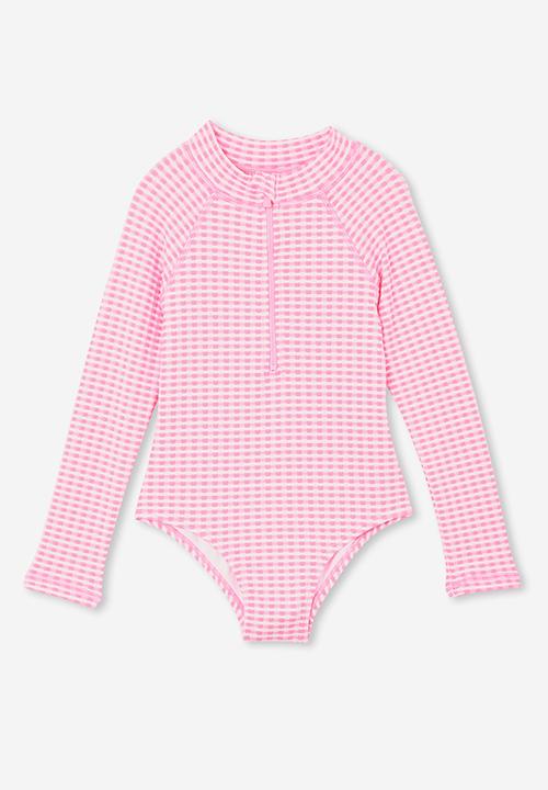 Cotton On - Lydia one piece - bubblegum pop/gingham