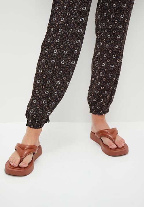 HAILYS - Print trousers - black