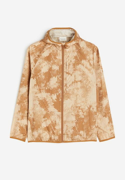 H&M - Regular fit sports windbreaker - beige patterned 