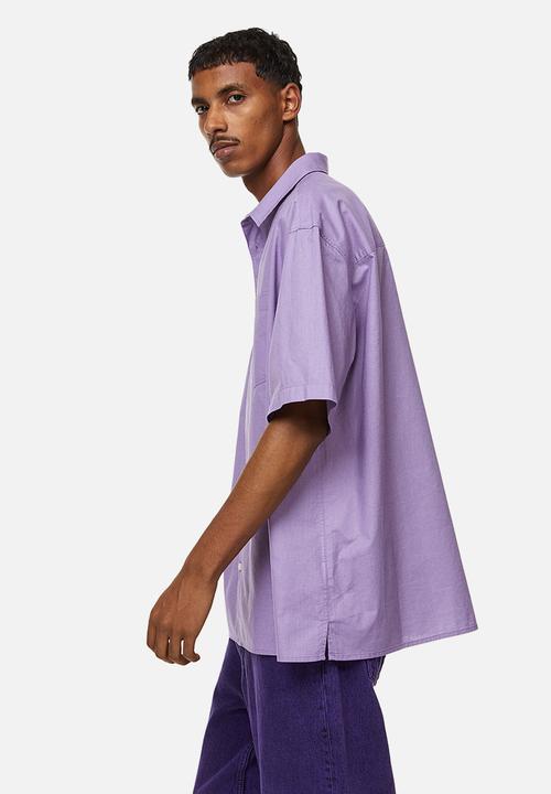H&M - Relaxed fit short sleeved shirt - purple