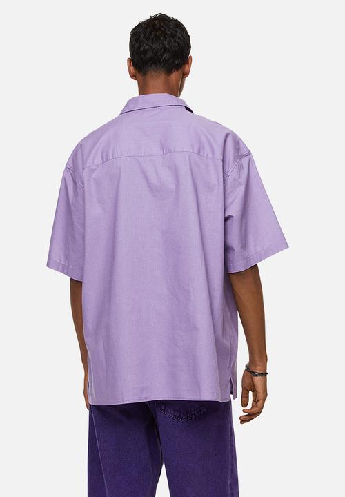 H&M - Relaxed fit short sleeved shirt - purple