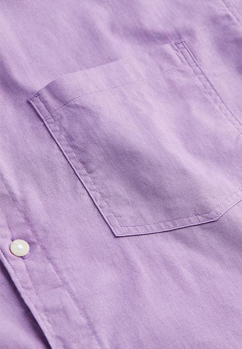 H&M - Relaxed fit short sleeved shirt - purple