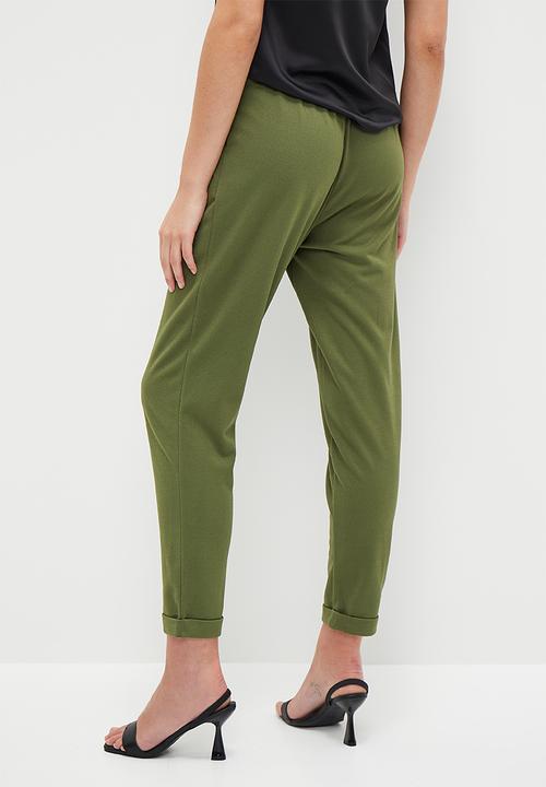 HAILYS - Slim leg trousers - khaki