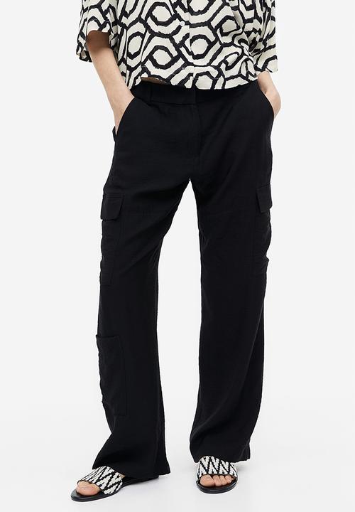 H&M - Cargo trousers - black