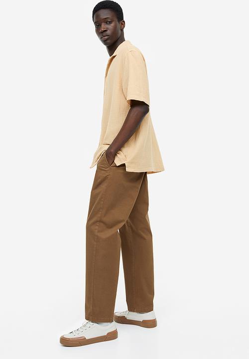 H&M - Regular fit muslin resort shirt - beige