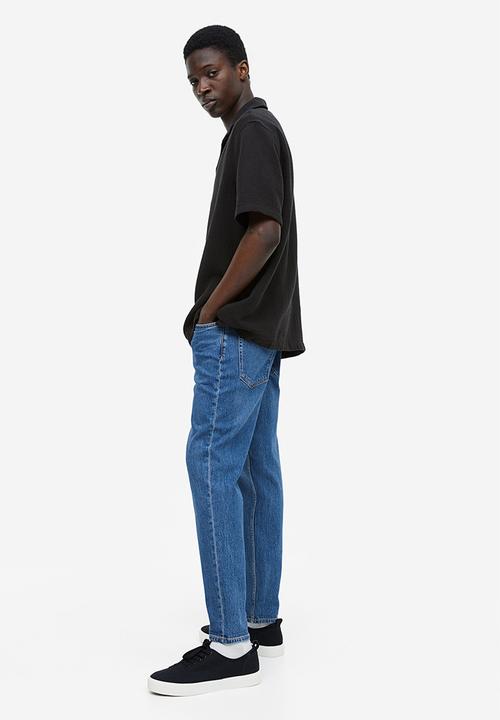 H&M - Regular fit muslin resort shirt - black