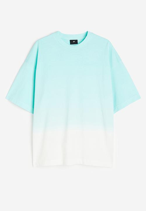 H&M - Oversized fit T-shirt - turquoise ombre