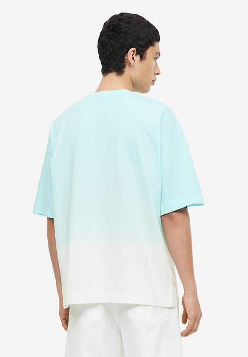 H&M - Oversized fit T-shirt - turquoise ombre
