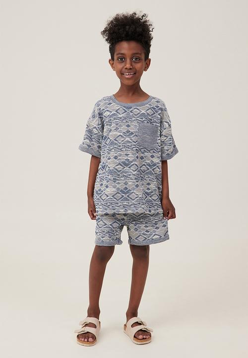 Cotton On - Jett textured short - in the navy texture