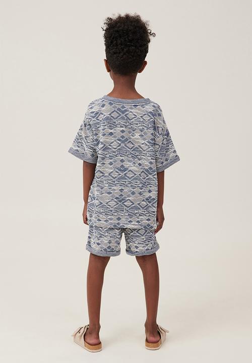 Cotton On - Jett textured short - in the navy texture