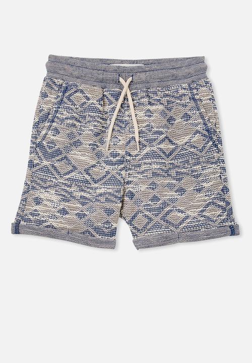 Cotton On - Jett textured short - in the navy texture