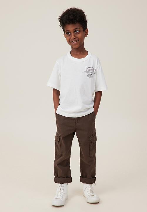 Cotton On - Jonny short sleeve print tee - vanilla/motorcycle customs