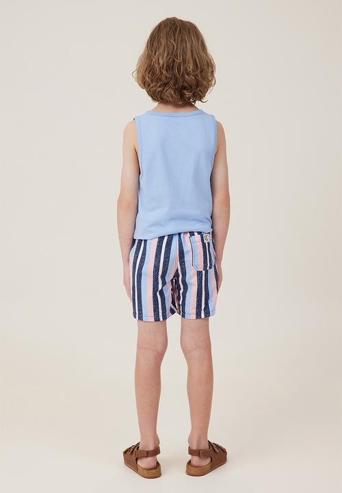 Cotton On - Bailey board short - in the navy / multi stripe
