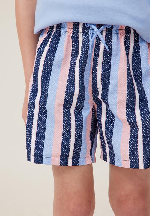 Cotton On - Bailey board short - in the navy / multi stripe