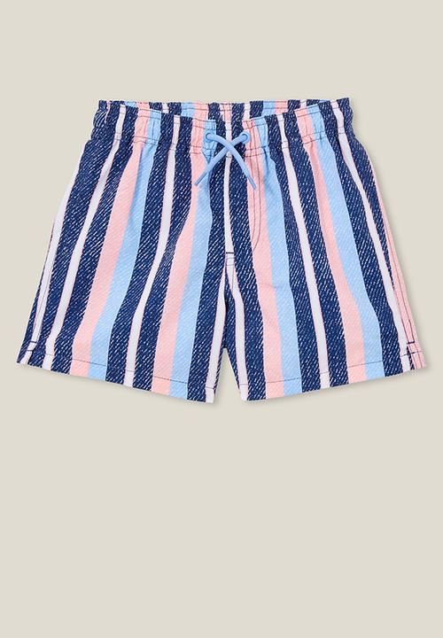 Cotton On - Bailey board short - in the navy / multi stripe