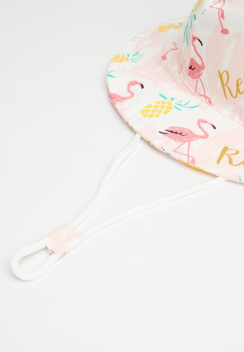 Pop Candy - Baby bucket hat - pink & white