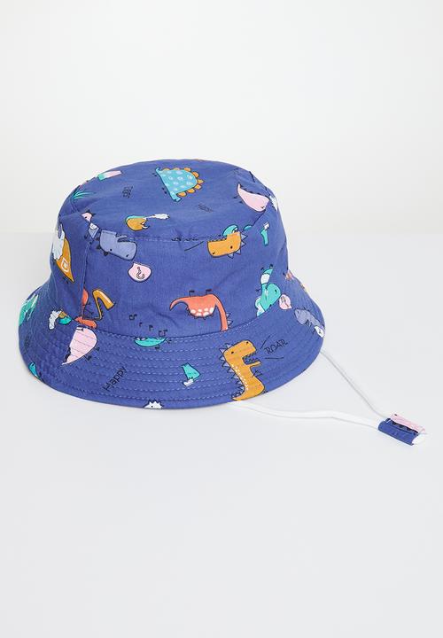 Pop Candy - printed bucket hat - blue