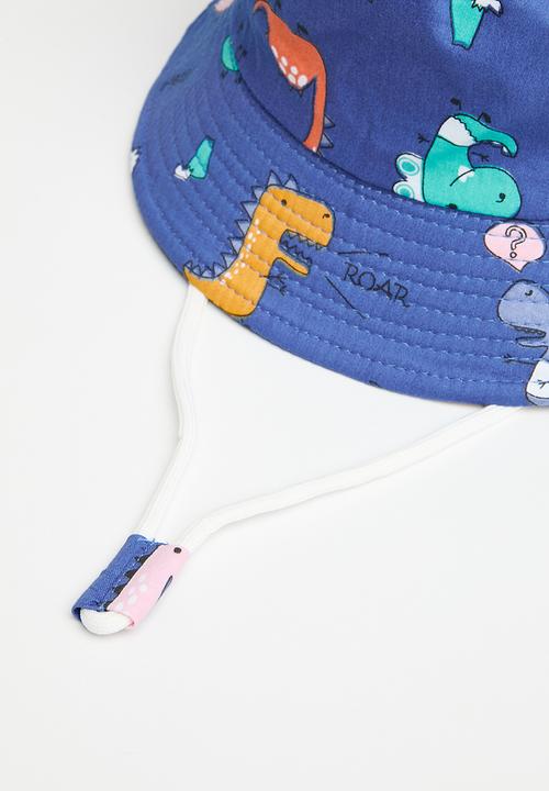 Pop Candy - printed bucket hat - blue
