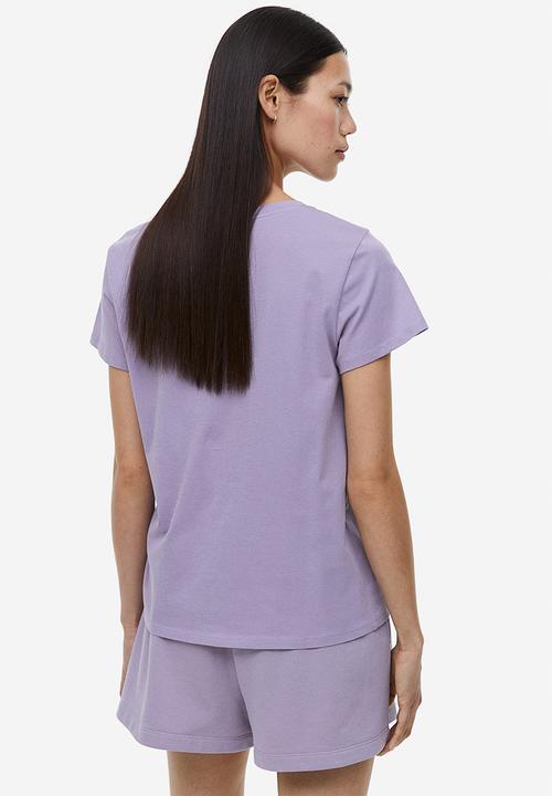 H&M - Cotton T-shirt - purple
