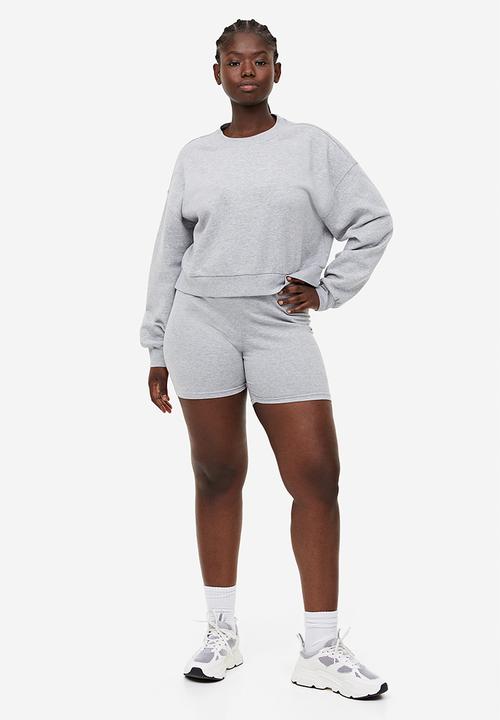 H&M - 2-Pack cycling shorts - light grey marl & black
