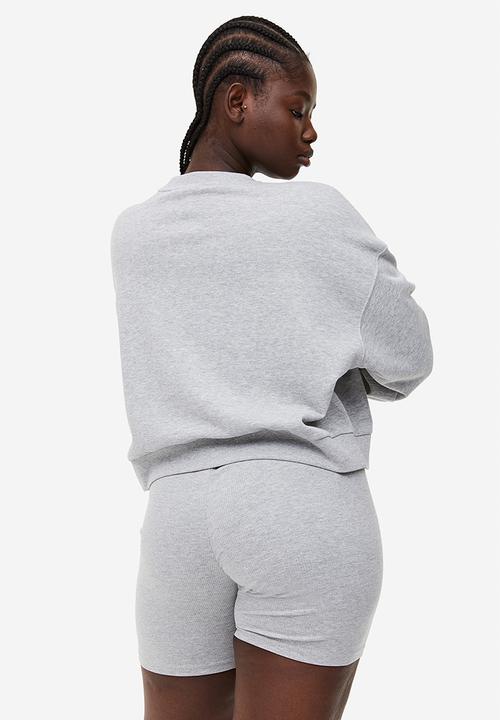H&M - 2-Pack cycling shorts - light grey marl & black