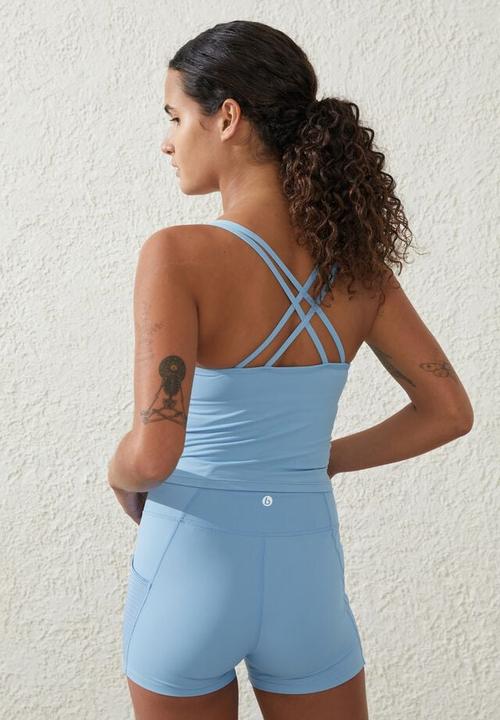 Cotton On - Ultra luxe strappy tank - mediterranean blue