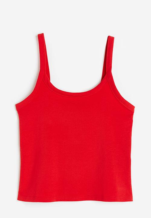 H&M - Cotton vest top - red
