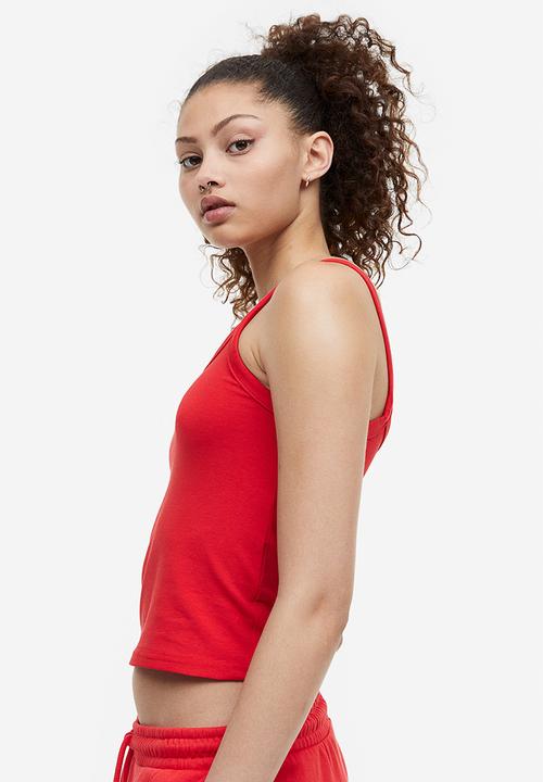 H&M - Cotton vest top - red