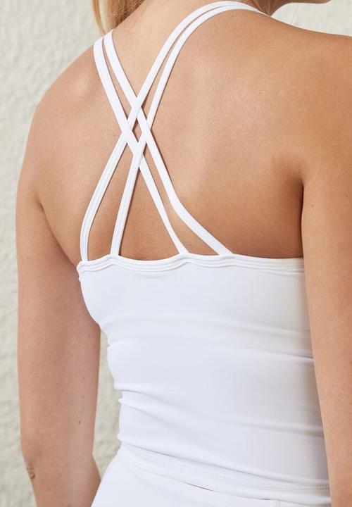 Cotton On - Ultra luxe strappy tank - white