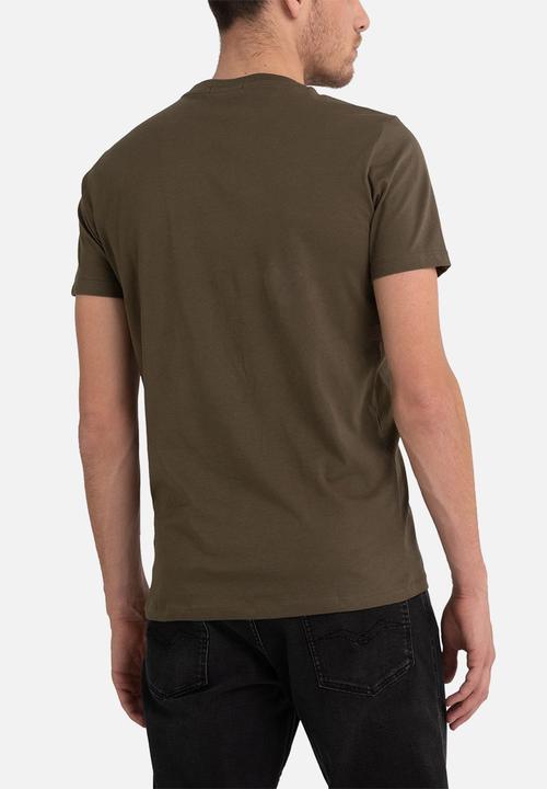 Replay - Compact cotton jersey - army green