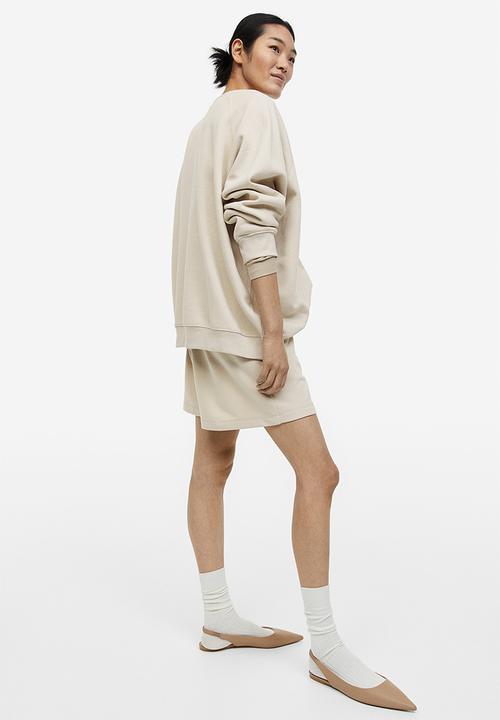 H&M - Sweatshirt shorts - beige