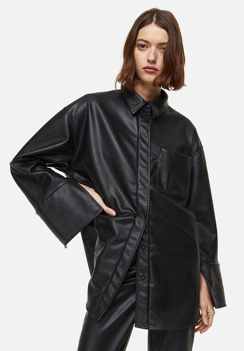 H&M - Oversized shirt - black