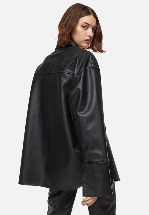 H&M - Oversized shirt - black