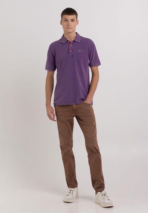 Replay - Garment dyed cotton piquet - violator