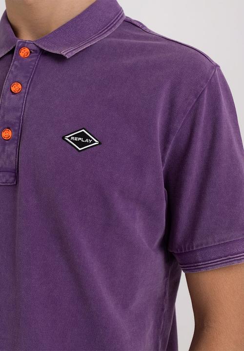 Replay - Garment dyed cotton piquet - violator