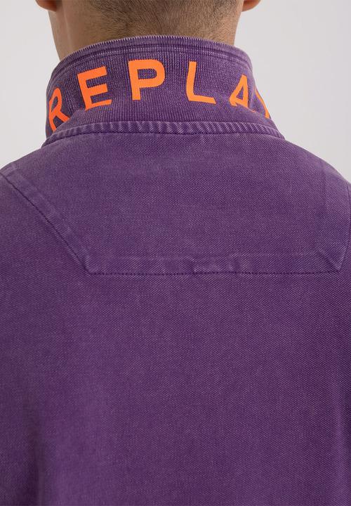 Replay - Garment dyed cotton piquet - violator