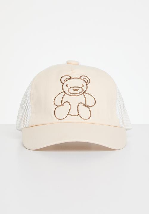 Pop Candy - Bear print cap - khaki