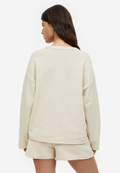 H&M - Fine-knit shorts - white