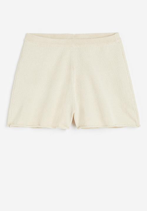 H&M - Fine-knit shorts - white