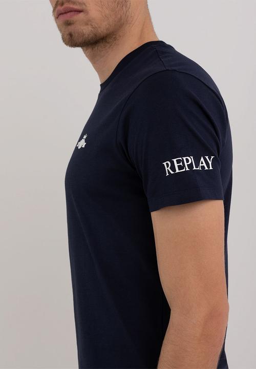 Replay - Compact cotton jersey - blue
