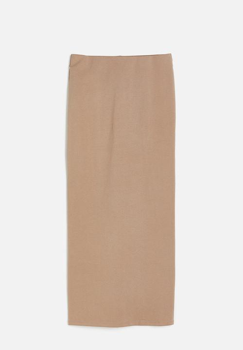H&M - Long jersey skirt - beige
