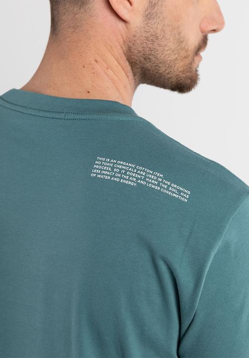 Replay - Piece dyed organic cotton jersey - powder blue