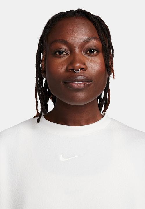 Nike - W Nsw plsh mod crop crew - sail / sanddrift