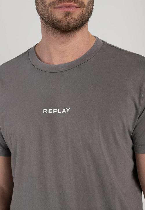 Replay - G. dyed organic cotton jersey - iron grey