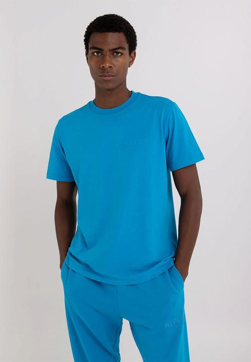 Replay -  Piece dyed organic cotton jersey - neon sky